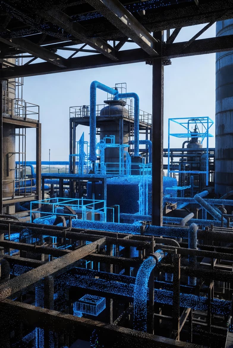 Dimensional control verification of an industrial structure